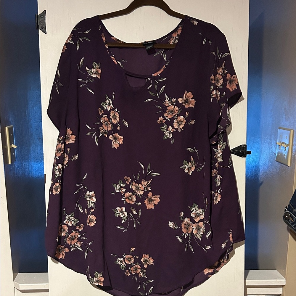 Torrid Plum Floral Dress